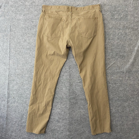 J Crew 484 Slim Corduroy Pants Mens‎ 36x31.25 Brown Retro Comfort -SIZE NOTE - Picture 2 of 11